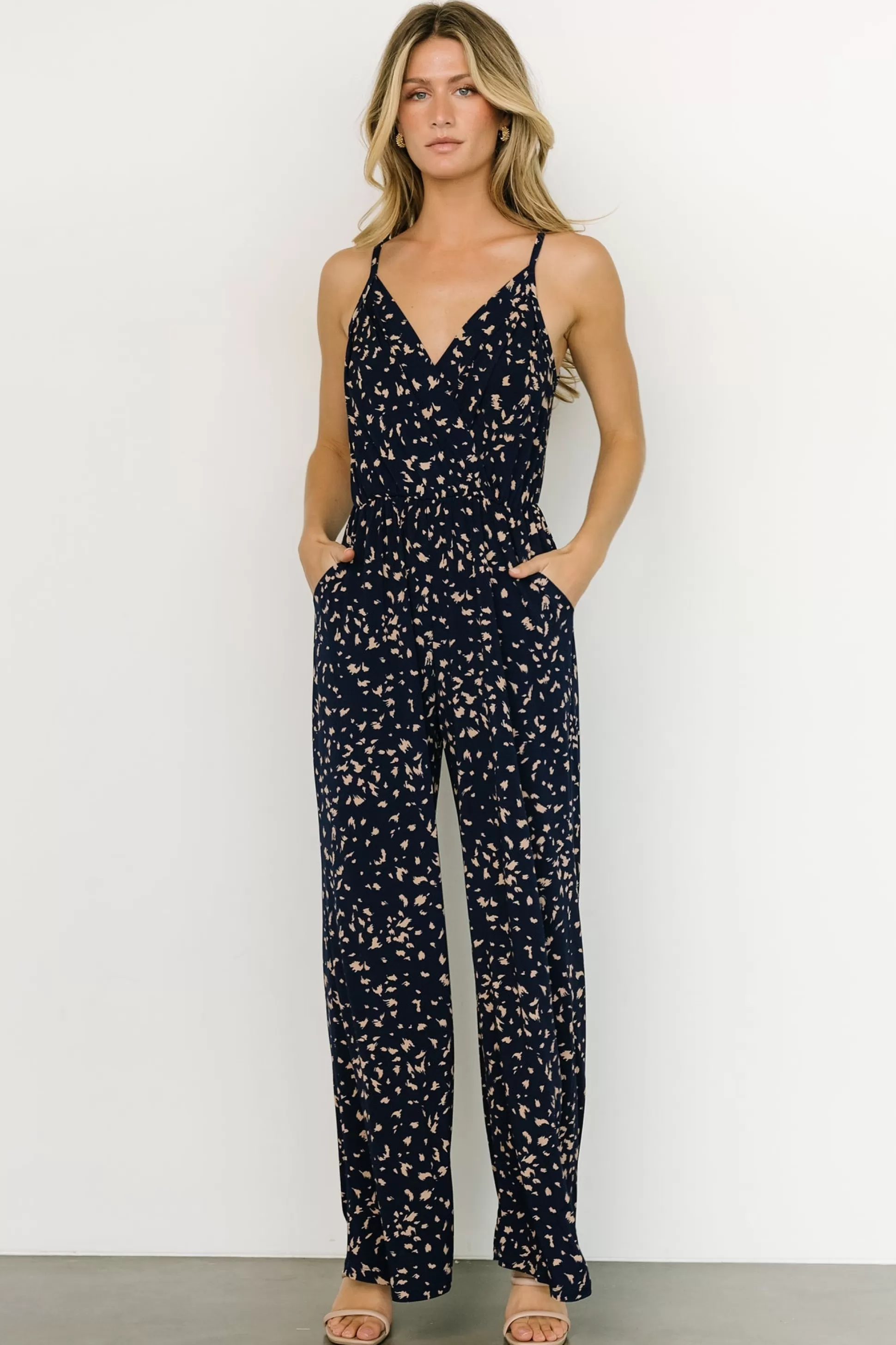 JUMPSUITS + ROMPERS | EXTENDED SIZING | Baltic Born Sade Jumpsuit | Navy Print