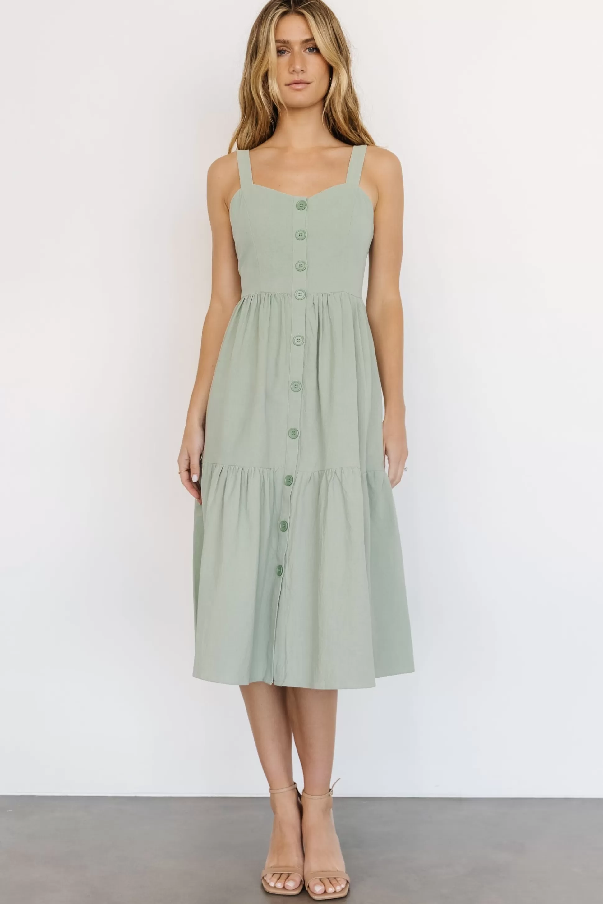 midi dresses | Baltic Born Sammy Tank Midi Dress | Sage