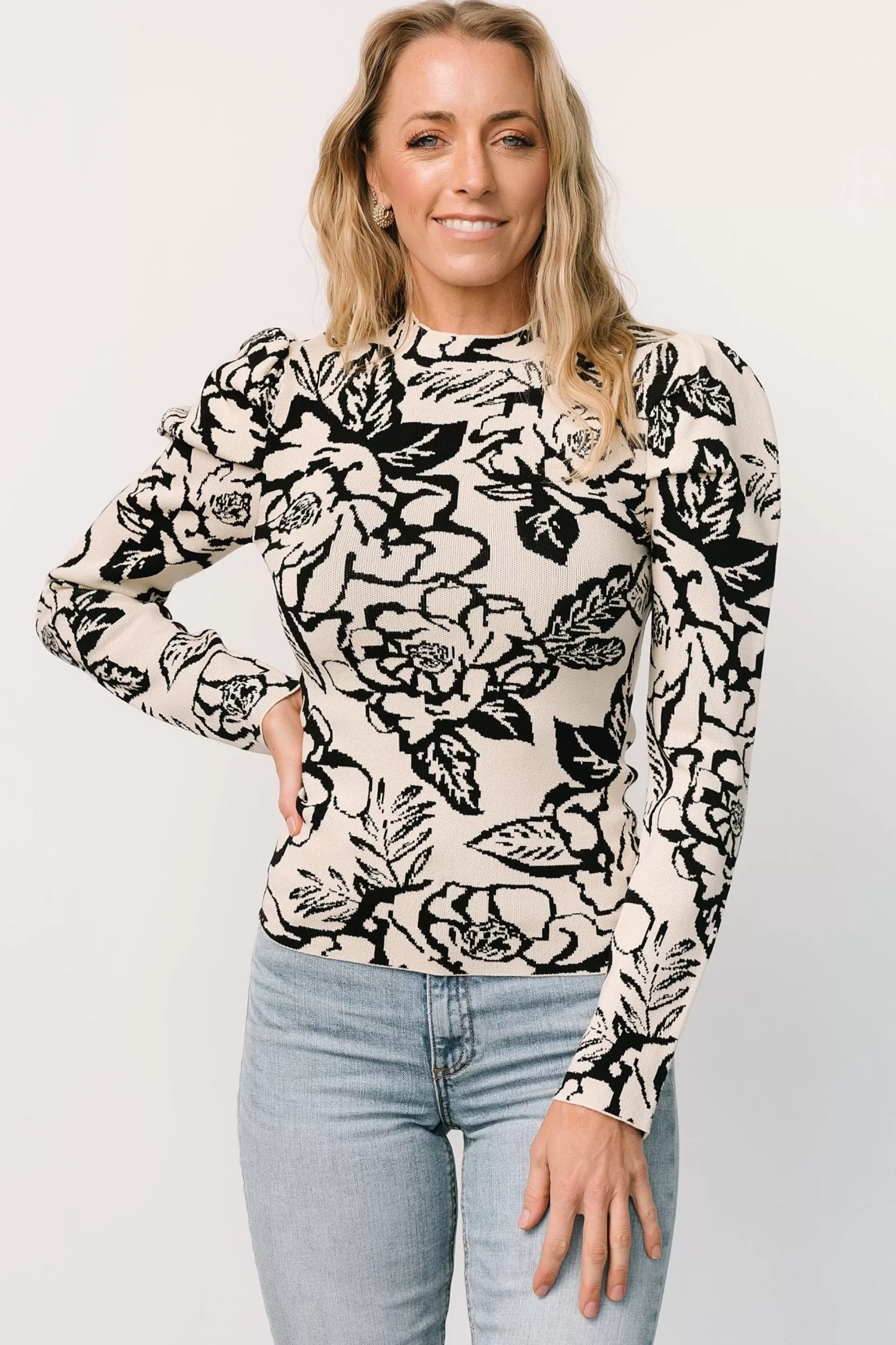 TOPS | blouses + shirts | Baltic Born Sebastian Sweater | Black Multi