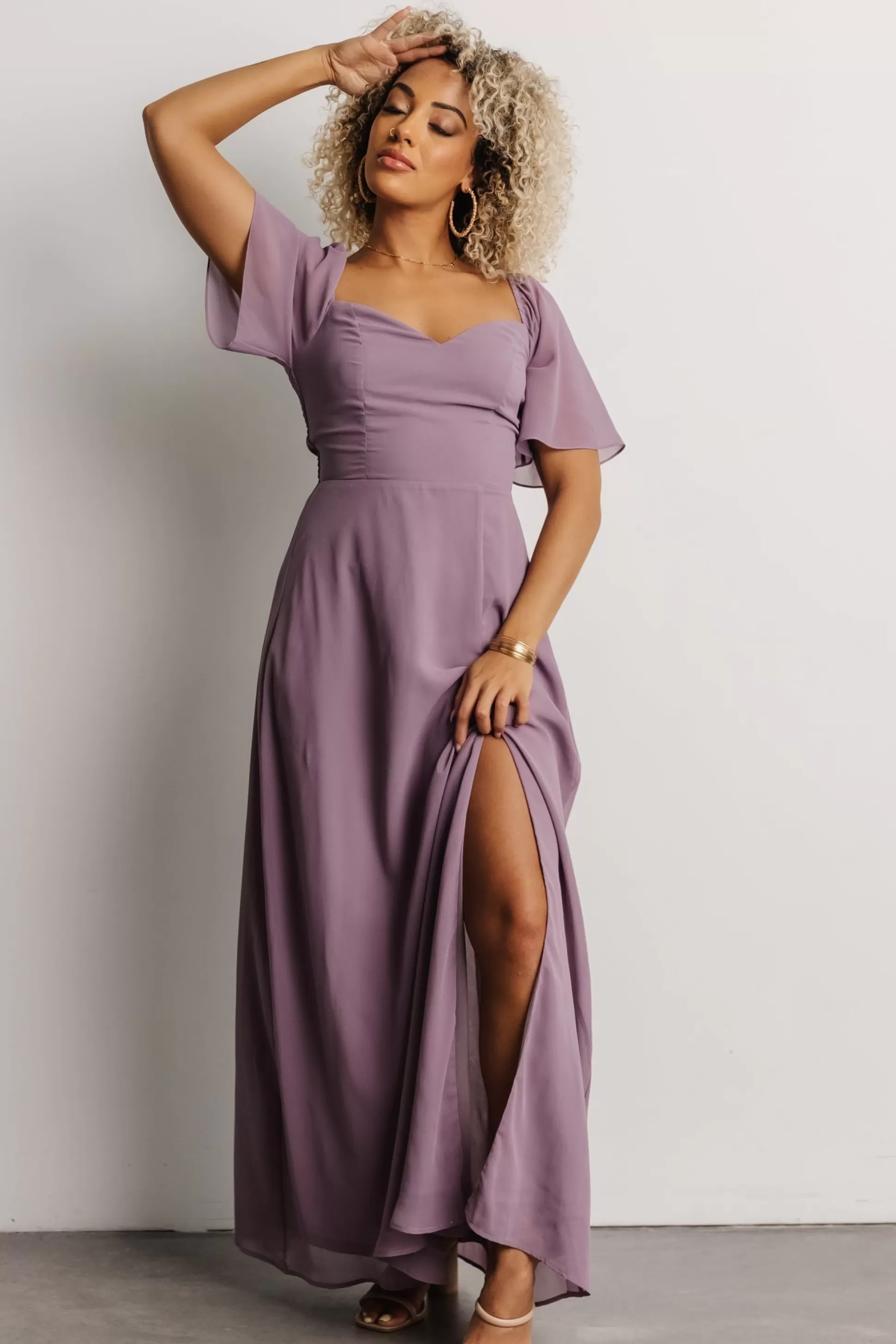 WEDDING SUITE | wedding guest | Baltic Born Sierra Sweetheart Maxi Dress | Lilac