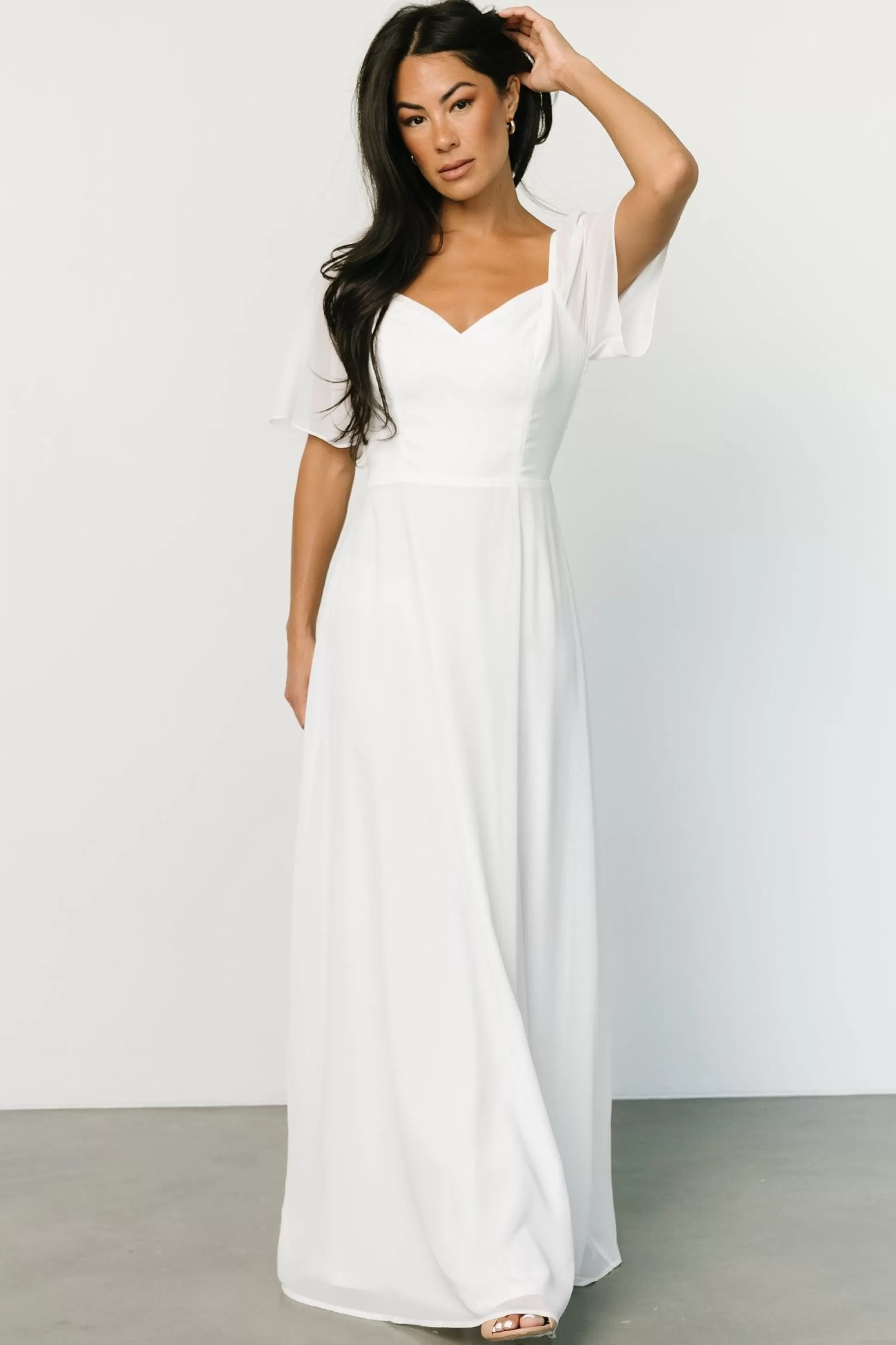 WEDDING SUITE | wedding guest | Baltic Born Sierra Sweetheart Maxi Dress | White