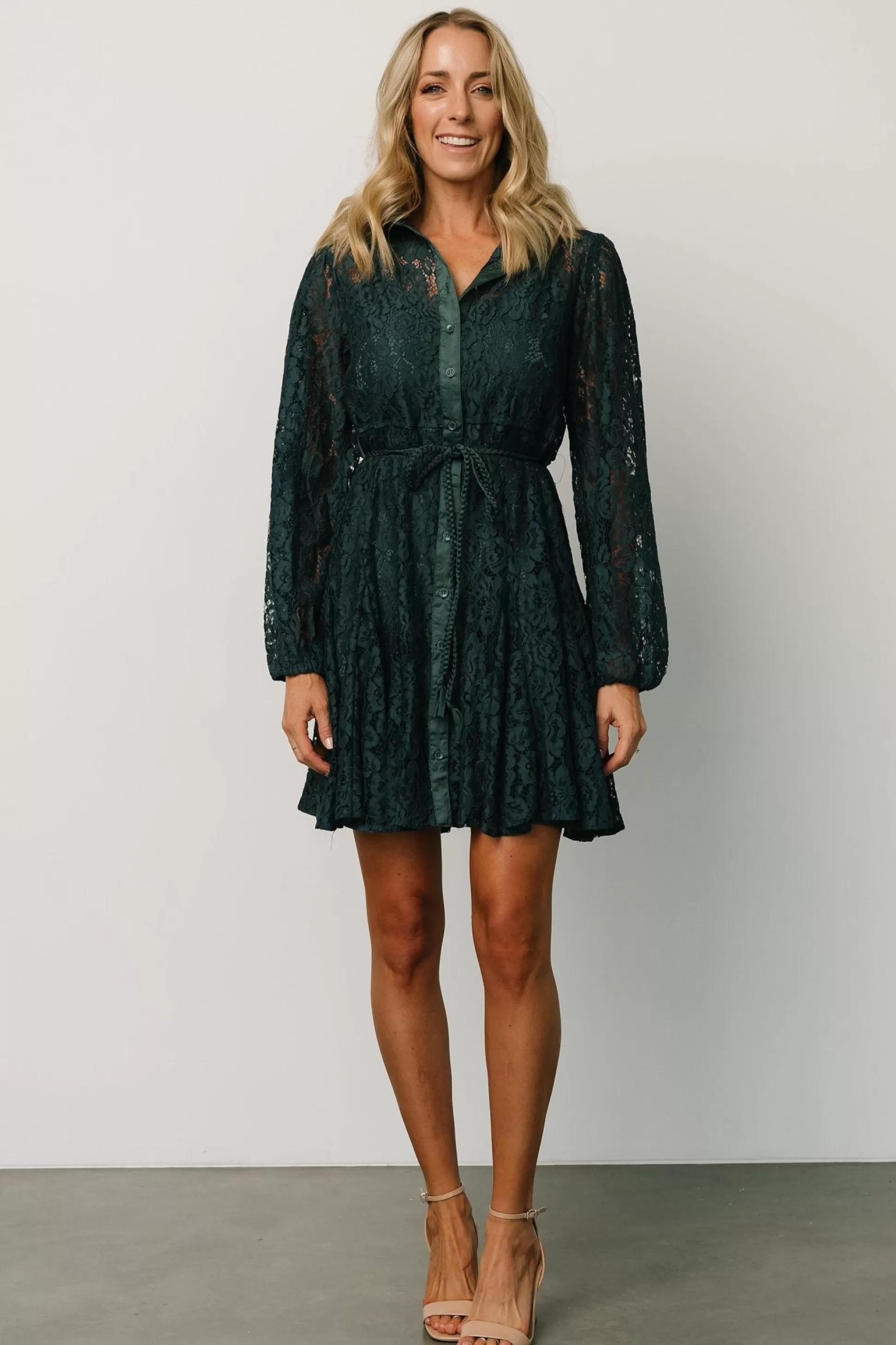 short dresses | Baltic Born Stefan Lace Short Dress | Jade