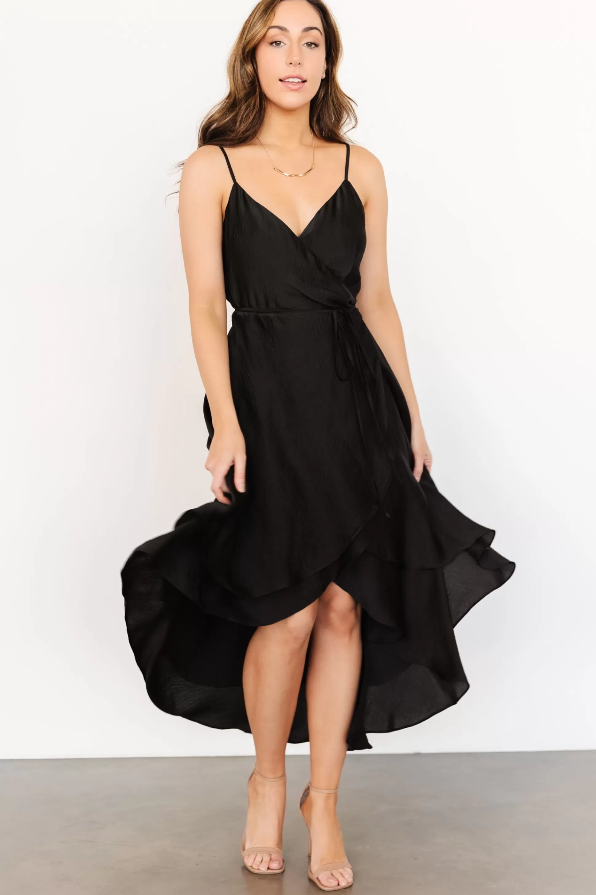 SALE | Baltic Born Steffi Tulip Wrap Dress | Black