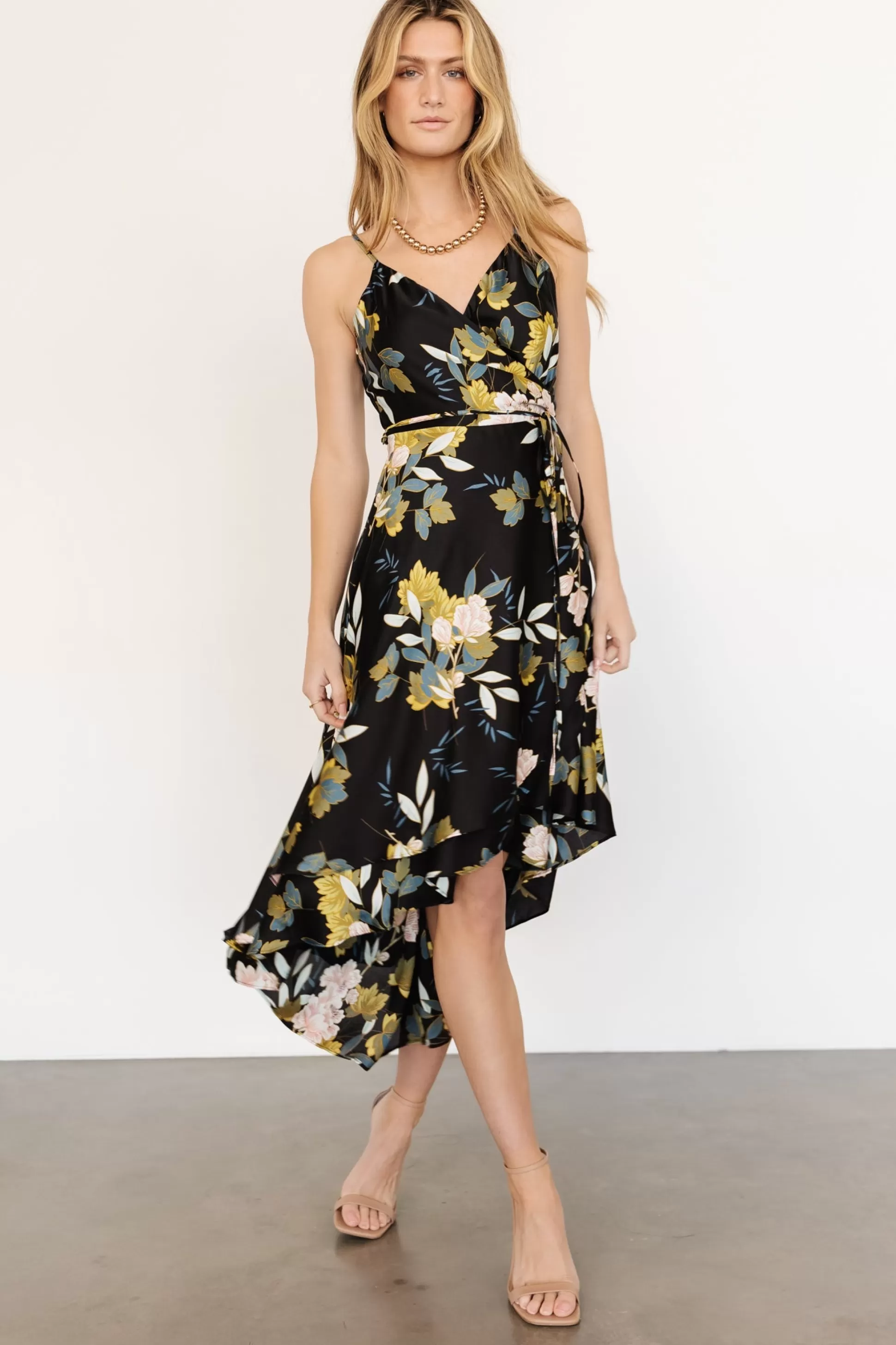 SALE | Baltic Born Steffi Tulip Wrap Dress | Midnight Floral