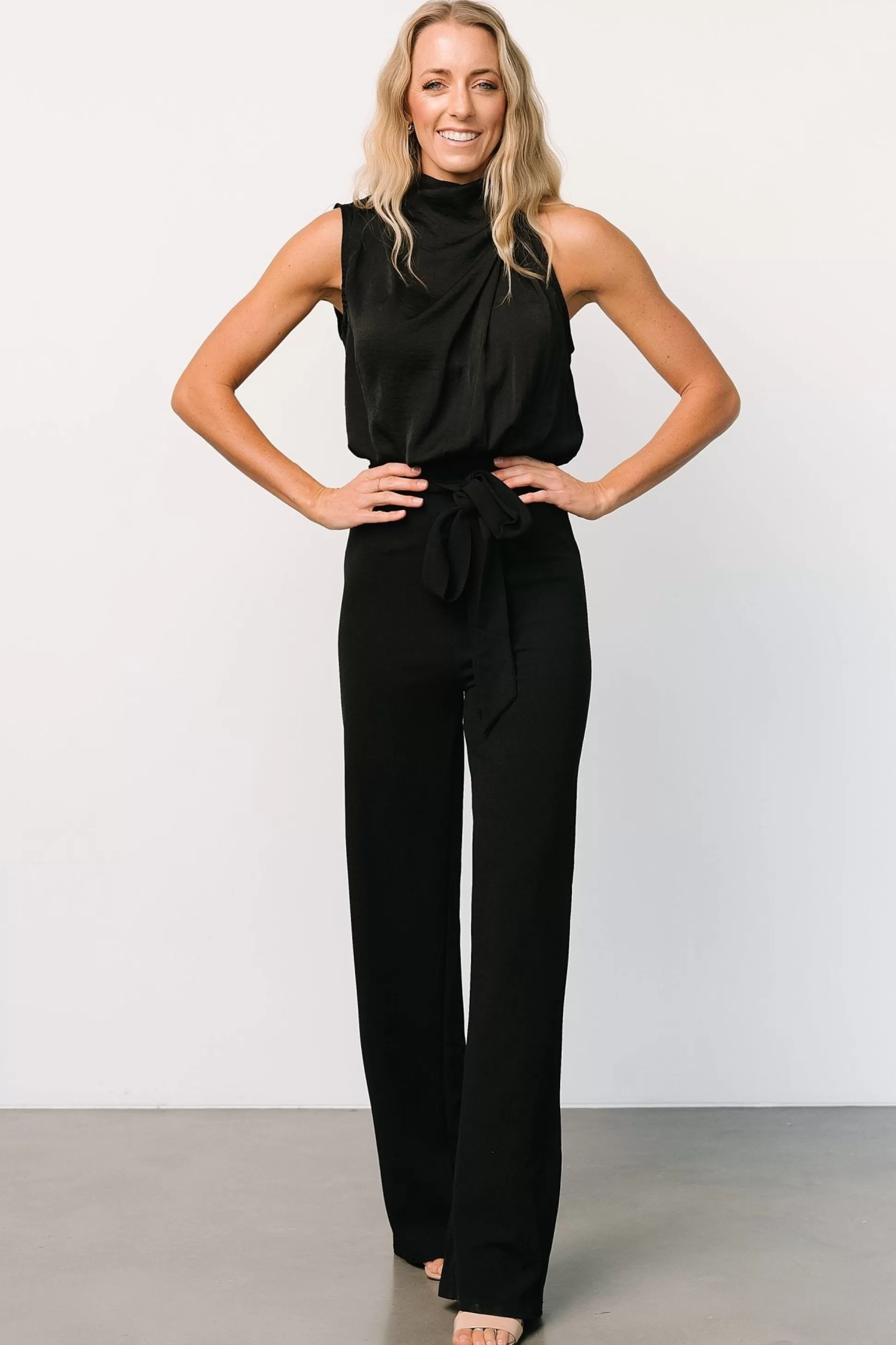 JUMPSUITS + ROMPERS | Baltic Born Sterling Tank Jumpsuit | Black