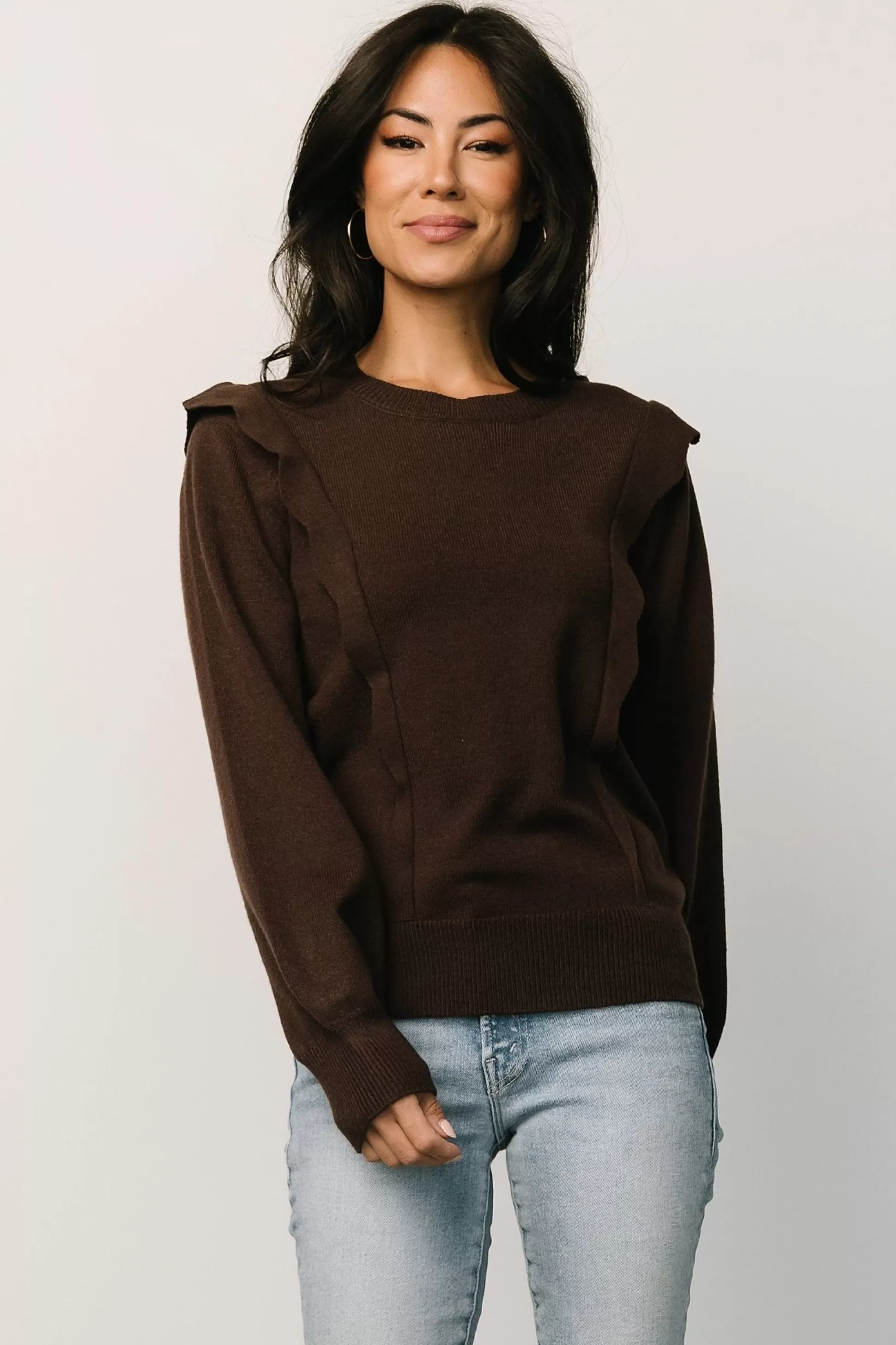 sweaters | Baltic Born Stowe Sweater | Chocolate