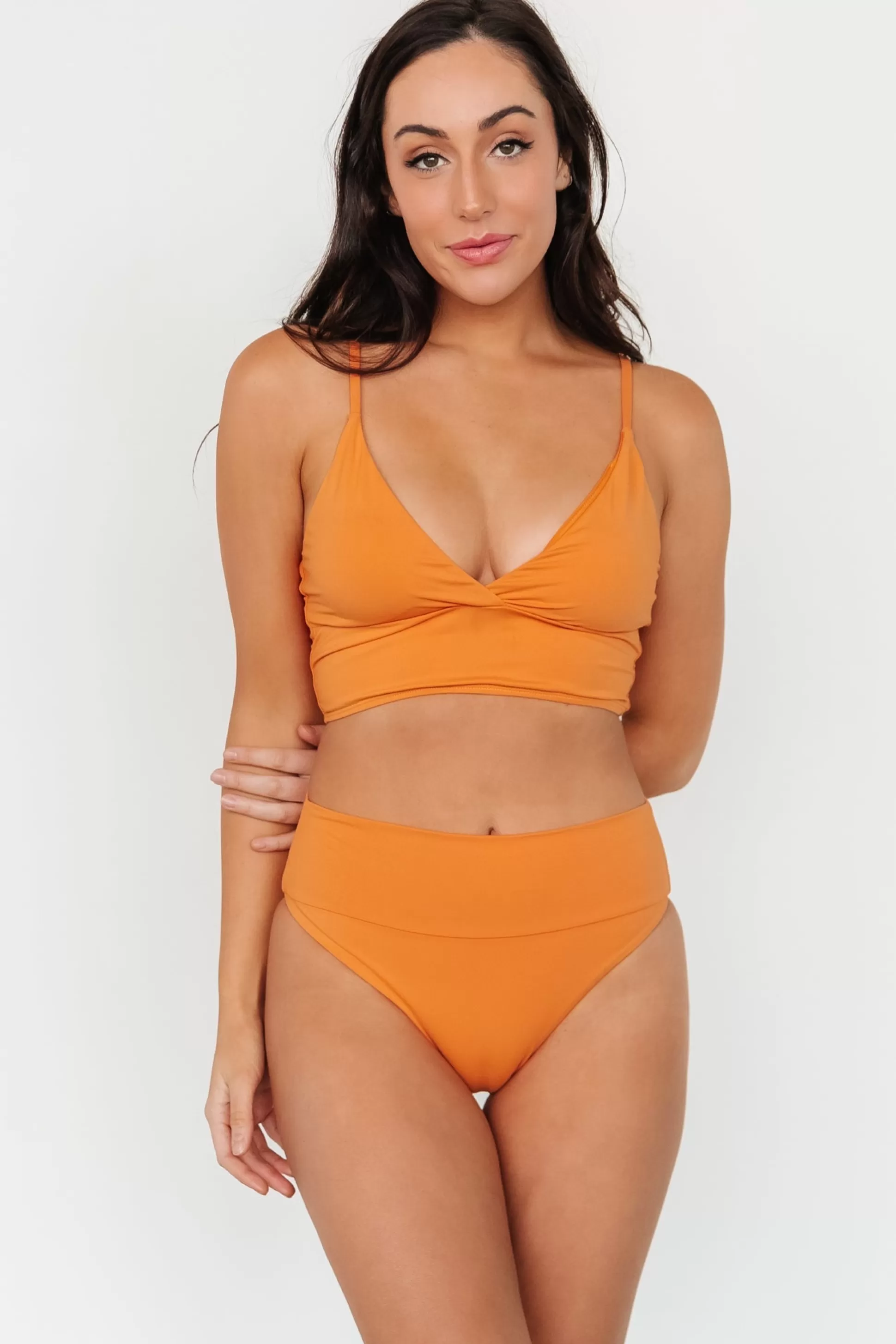 bikini | Baltic Born Sunny High Waisted Bikini Bottom | Dusty Melon