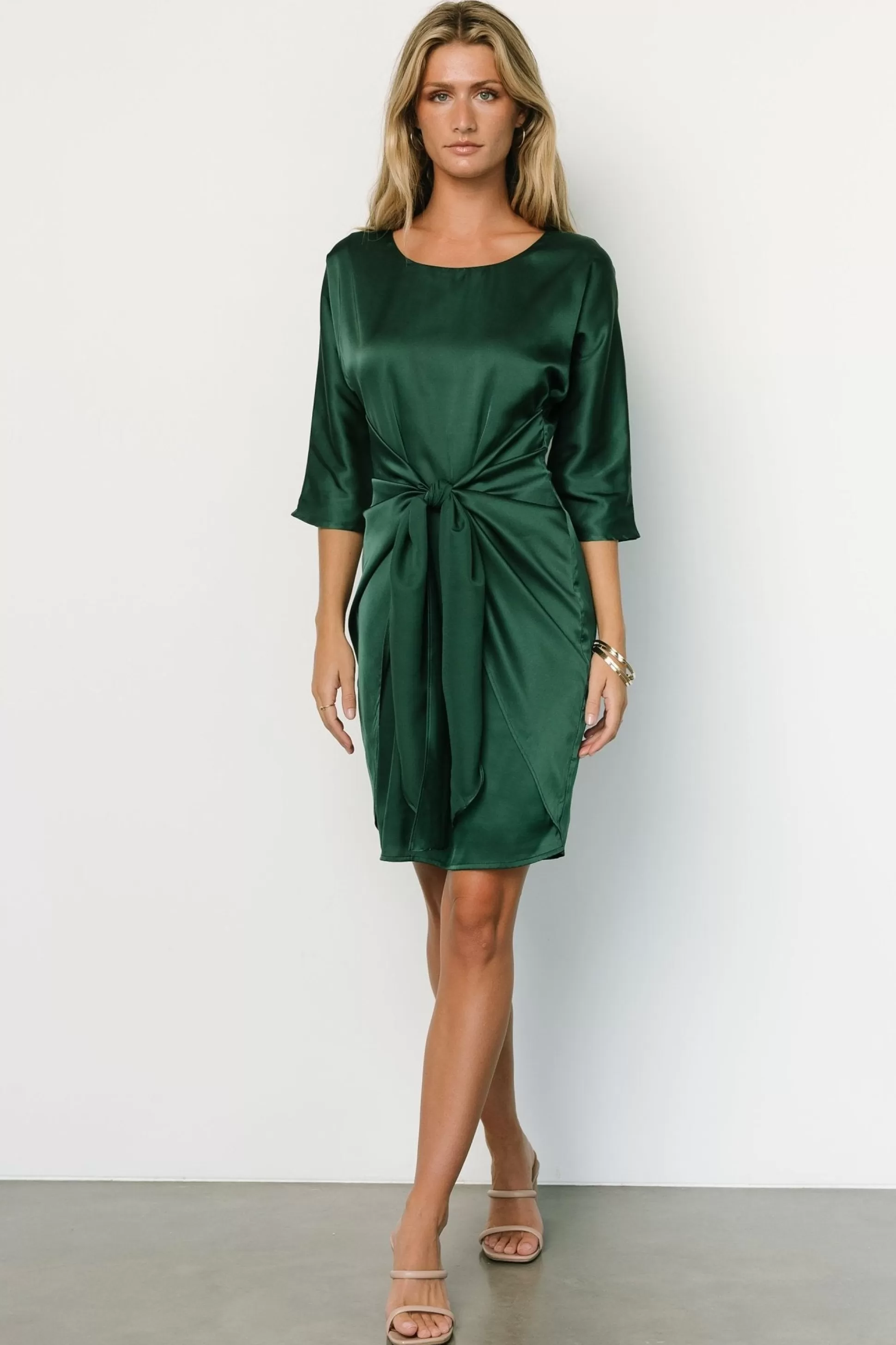 short dresses | Baltic Born Theo Mini Dress | Hunter Green