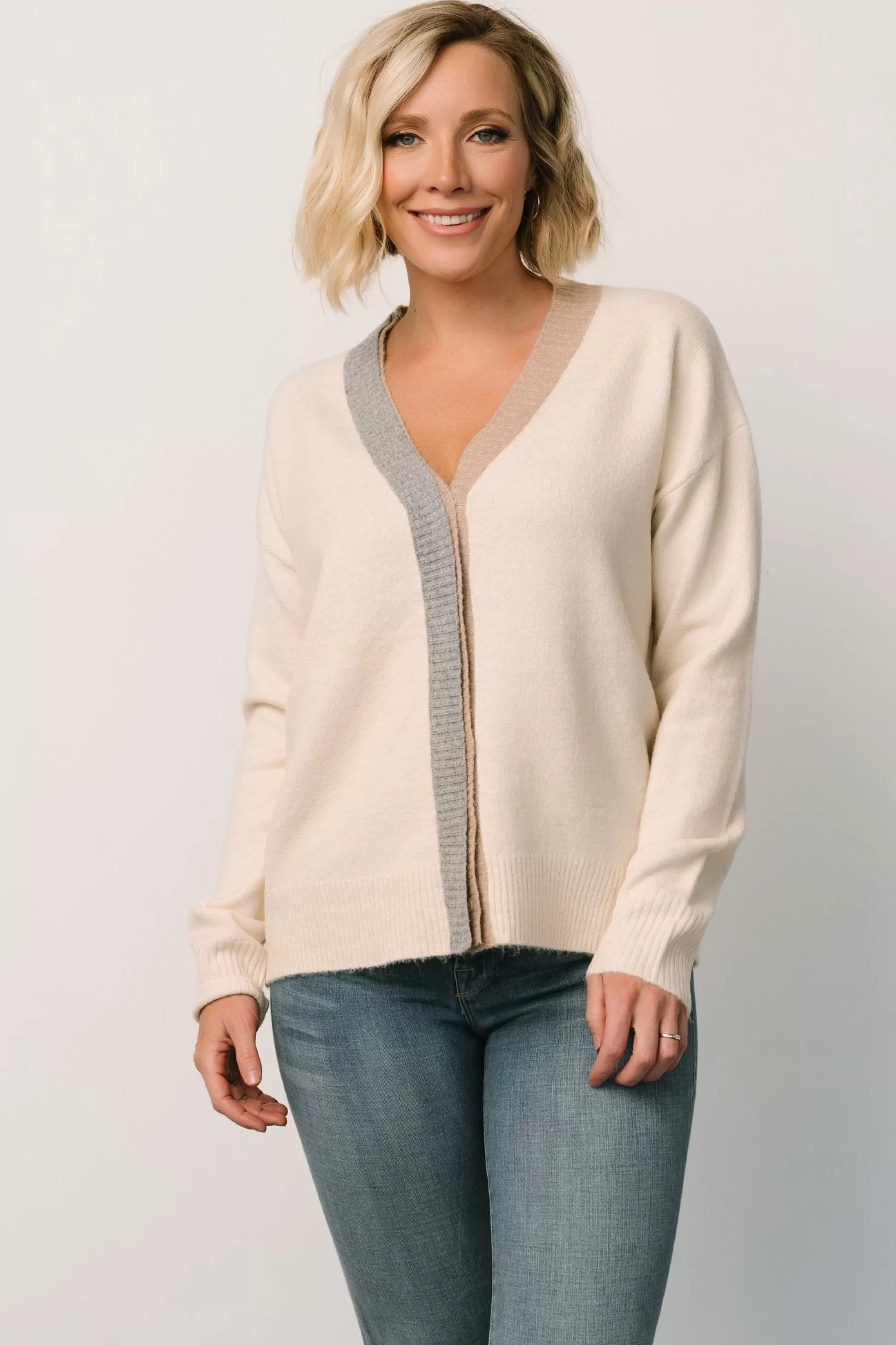 cardigans | Baltic Born Verna Button Cardigan | Cream